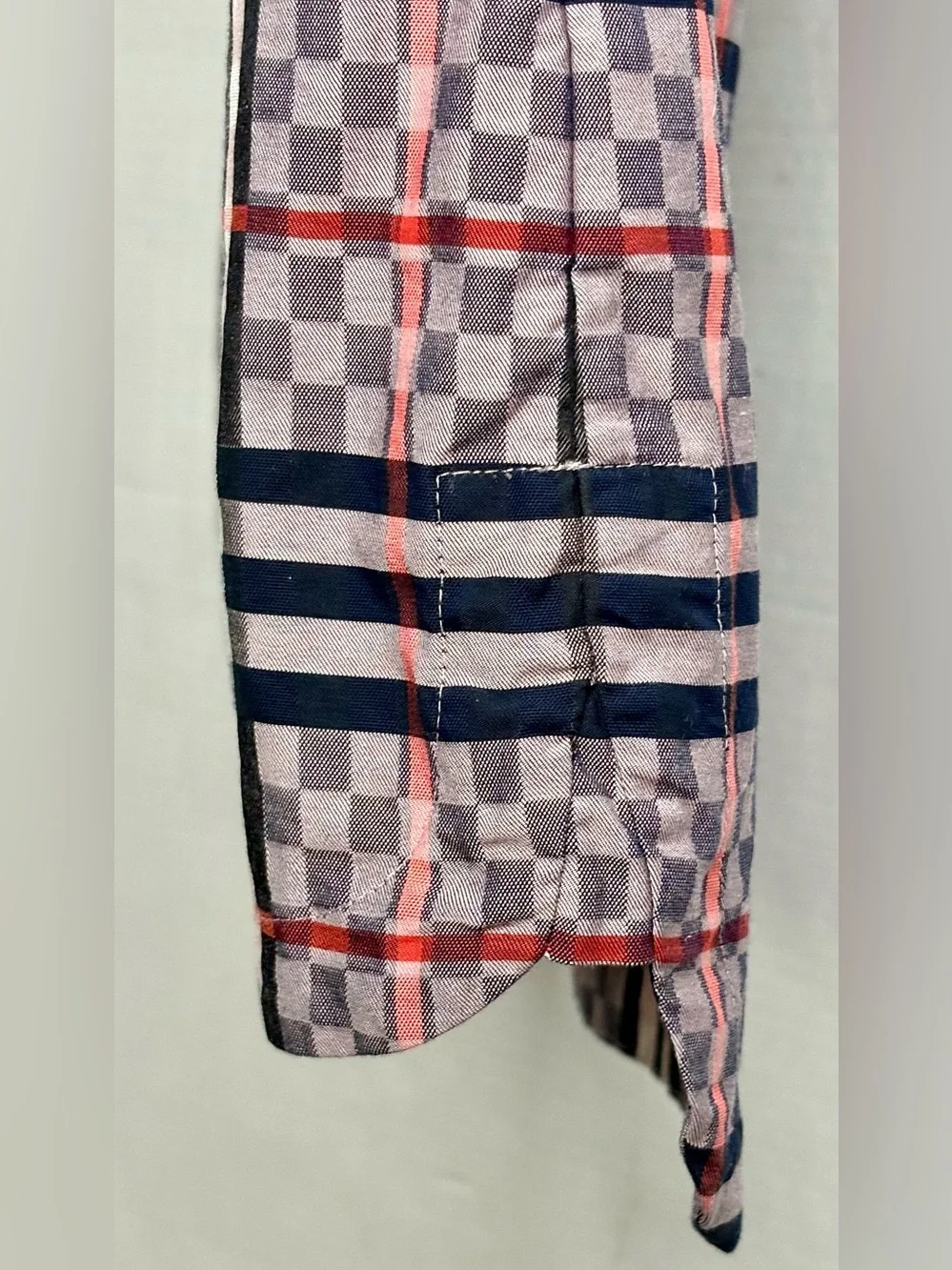 Burberry Girl's Carlotta Checkerboard Plaid Collared Sleeveless Dress size 10Y
